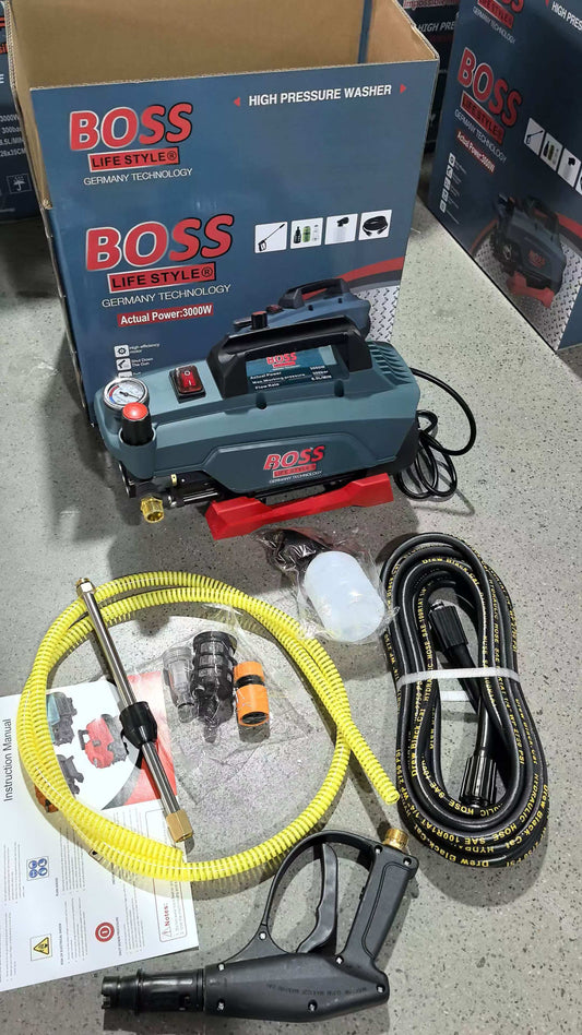 BOSS High Pressure Washer complete kit with accessories